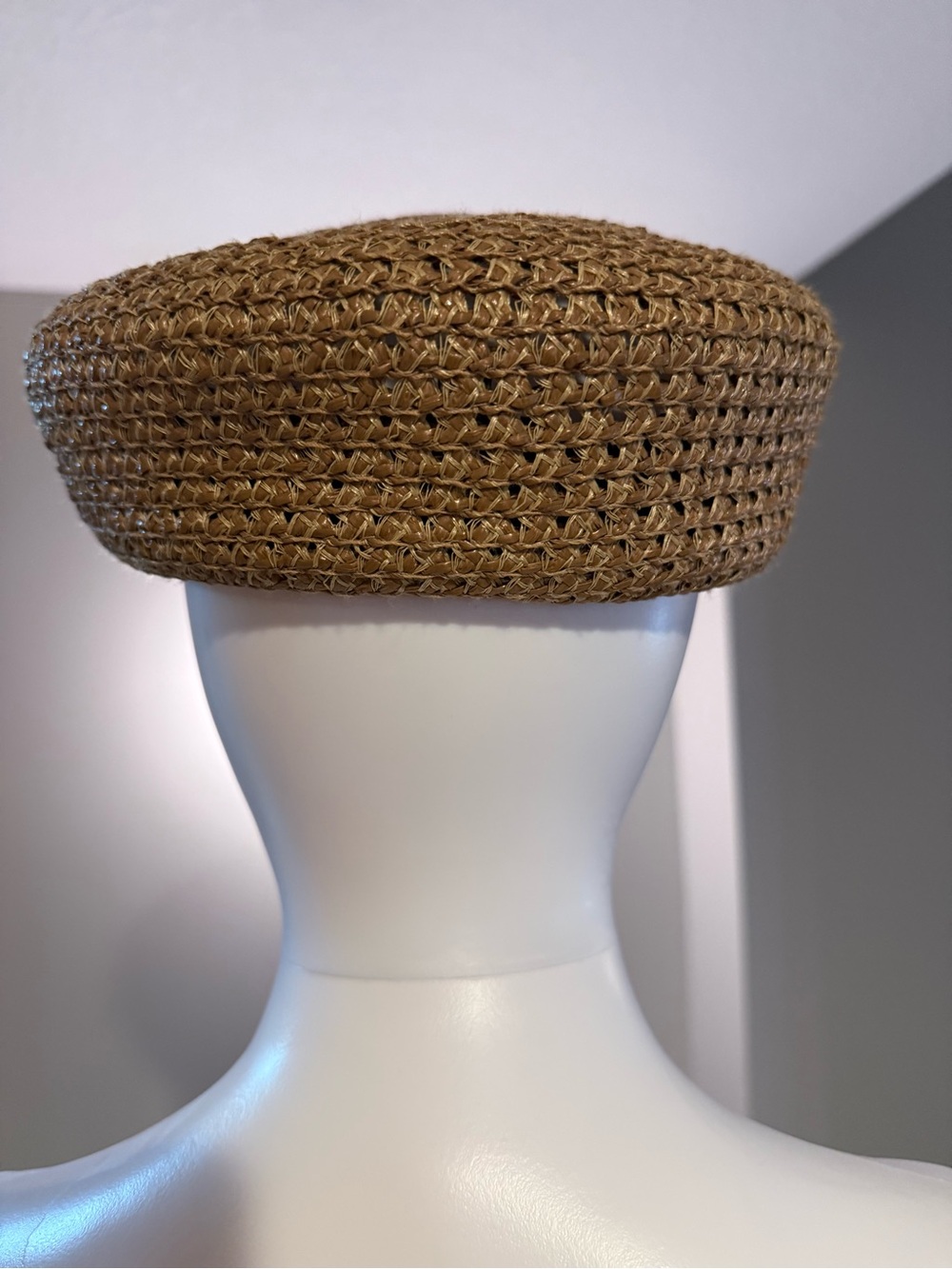 Eric Javits Straw Visor Cap - Natural Tan - Picture 2 of 4